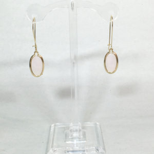 Pale Pink Drop Earrings