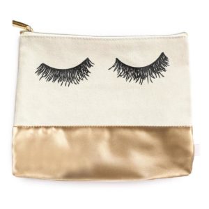 SWD Eyelash Gold Makeup Bag