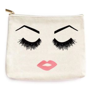 SWD Rose Gold Eyelashes Brows and Lips Makeup Bag