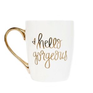 SWD Hello Gorgeous Gold Coffee Mug