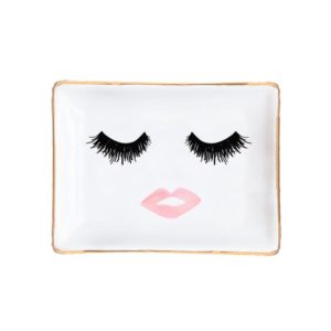 SWD Lashes and Lips Jewelry Dish