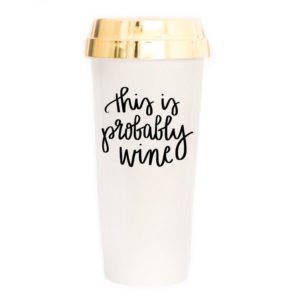 SWD This Is Probably Wine Travel Mug
