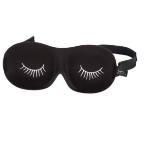 Ultralight Sleep Mask- Black and White Lashes