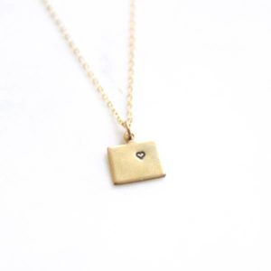 Colorado State Heart Necklace